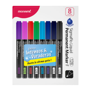 Set 8 Marcadores Monami 128