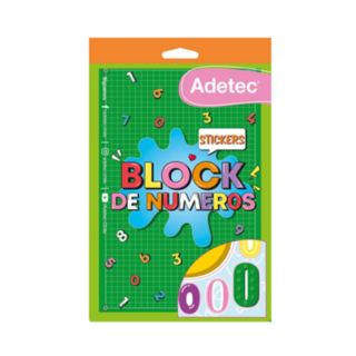 Block de Stickers Numeros Adetec