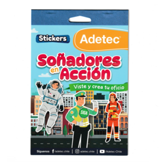 Block de Stickers Viste y Crea tu Oficio Adetec