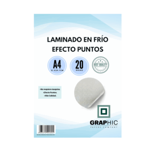 Laminado en Frio Efecto Puntos 20 Hojas A4 Gpc