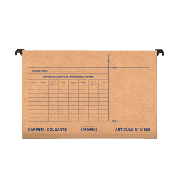Carpeta Colgante Orgarex Oficio