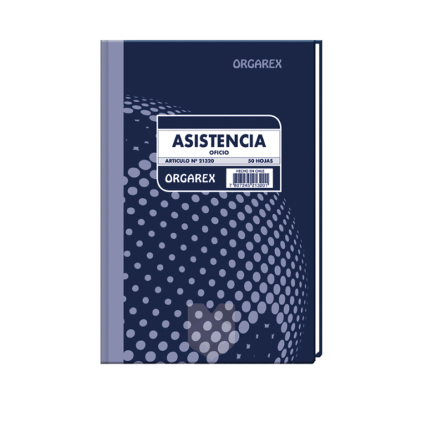Libro de Asistencia 50 Hojas Orgarex