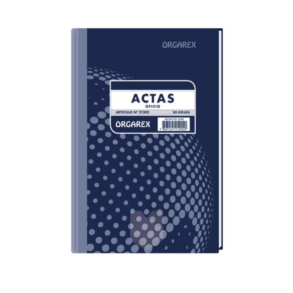 Libro de Actas 50 Hojas Orgarex
