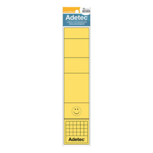 Etiqueta para Archivador Adetec Amarillo