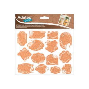 Etiqueta Decorativa Adetec corcho con Lapiz