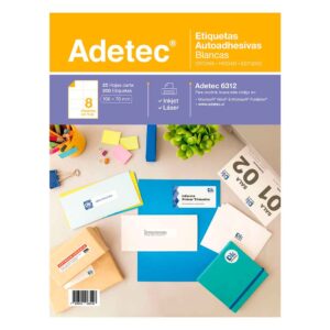 Etiqueta 106 x 70 mm 25 Hojas Adetec