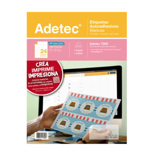Etiqueta 70 x 35 mm 10 Hojas Adetec