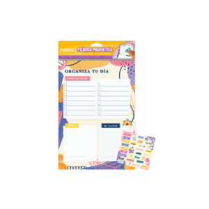 Pizarra Magnética Planner Diseño Juvenil Crema Adetec