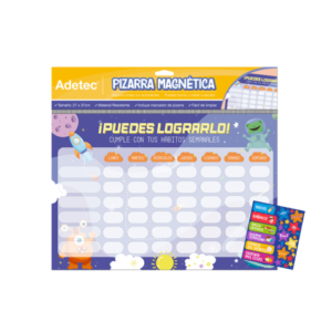 Pizarra Magnética Planner Diseño Infantil Espacio Adetec
