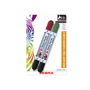 Marcador para Pizarra Doble Punta 2und zebra