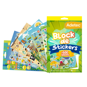 Block de Stickers Dinosaurios 400 und Adetec