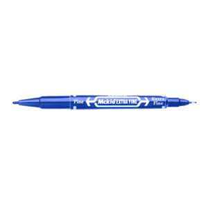 Marcador Extra Fino Azul Doble Punta Zebra