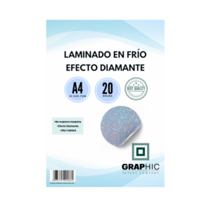 Laminado en Frio Efecto Diamante 20 Hojas A4 Gpc