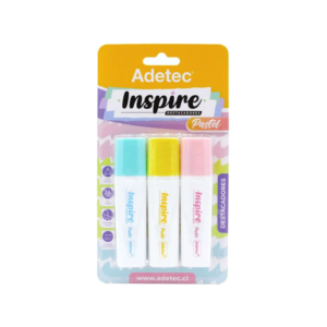 Destacadores Inspire Pastel 3 Colores Adetec