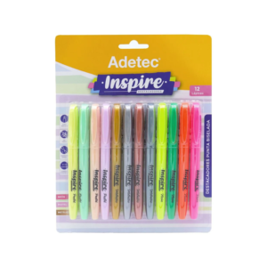 Destacadores Inspire 12 Colores Adetec