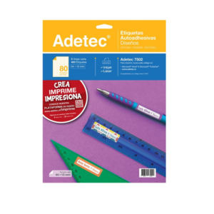 Etiqueta 44 x 13 mm 5 Hojas Adetec