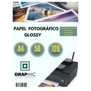 Papel Fotográfico Glossy 120gr A4 50 hjs GPC