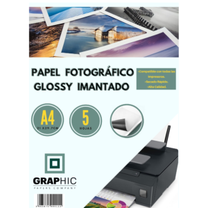 Papel Fotográfico Imantado 5 Hojas GPC