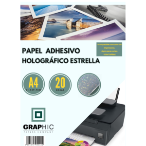 Adhesivo PVC Efecto Estrella 20 hjs T/A4