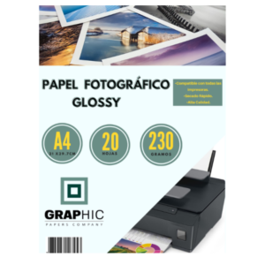 Papel Fotográfico Glossy 230gr 20 Hojas GPC
