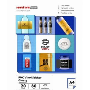 Adhesivo PVC Blanco para Tintas 20 hjs T/A4