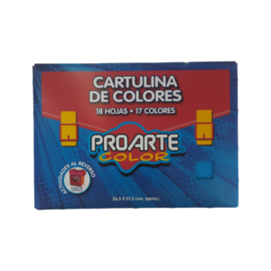 Carpeta De Cartulina De Colores 18 Hojas 26.5 x 37.5 Cm ProArte