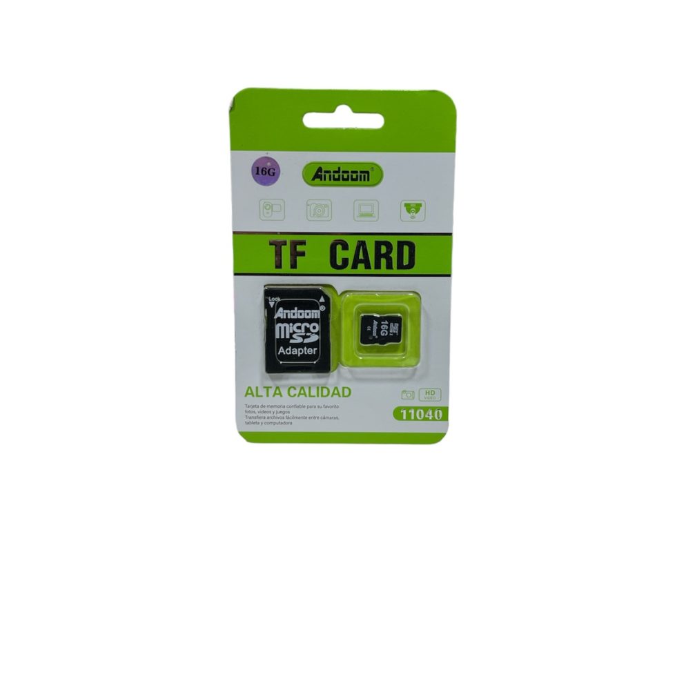 Tarjera SD y Micro SD 16 Gb Andoom