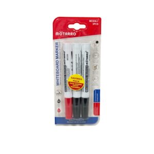 Pack Marcadores de Pizarra Motarro (rojo-negro-negro)