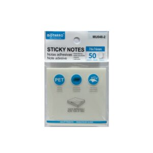 Notas Autoadhesivas Transparente (50 Unidades) (76x76mm)