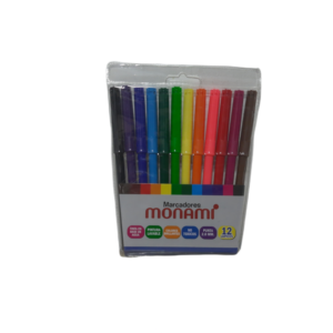 Marcadores Finos Monami (12u)