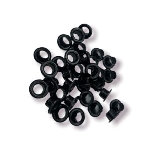 Set 20 Ojetillos Negros 6mm