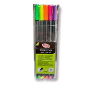 Fineliner Neón 5 colores Adix