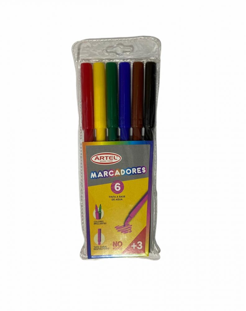 Marcadores Artel (6 colores)
